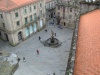 Santiago de Compostela, Auf den Dächern der Kathedrale<br/>Blick auf die Praza das Preterias