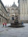 Santiago de Compostela, Pferdebrunnen mit Südeingang der Kathedrale